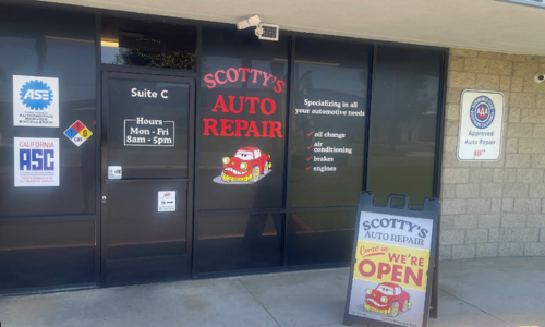 Scotty's Auto Repair's Shop entrance 